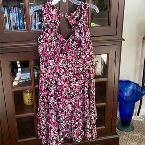 Floral scarf like flowy dress